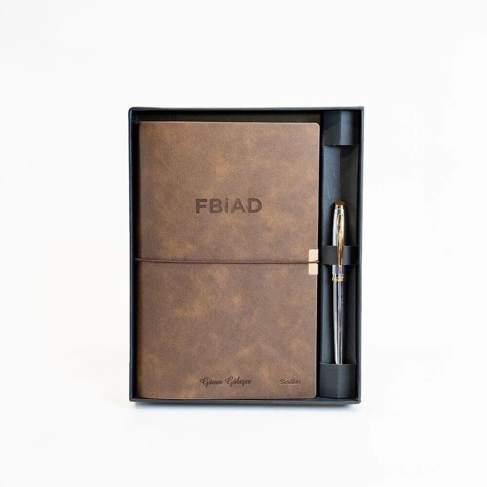 FBİAD Premium Defter ve Scrikss Gold Kalem Seti
