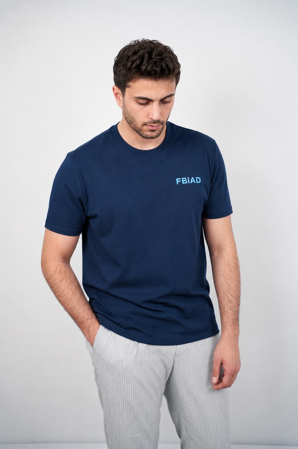 FBİAD Erkek Bisiklet Yaka Tişört